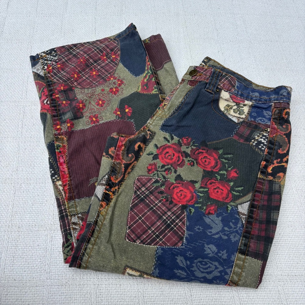 Women's 31 BDG Urban Outfitters Kayla Cotton Low Rise Patchwork Floral Pants